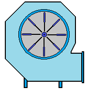 Пиловий вентилятор для аспірації (равлик)